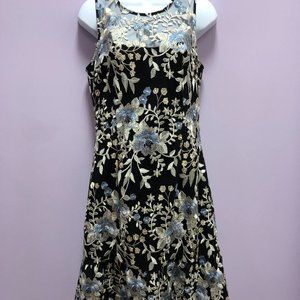 White House Black Market Embroidered Sheath Dress